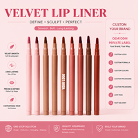 Vente en gros sous marque privée : Rouge à lèvres longue tenue de haute qualité, résistant à l'eau, et crayon à lèvres teinté pour maquillage