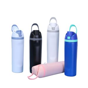 Custom Logo Stainless Steel Vacuum Flask Insulated Drink <b>Bottle</b> BPA-Free Sports Sip 19oz 24oz 32oz 6-12hr Thermal - Product Image 1