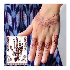 <span class=keywords><strong>Tatouage</strong></span> au henné autocollant <span class=keywords><strong>aquarelle</strong></span> temporaire étanche femme réaliste fleur <span class=keywords><strong>tatouage</strong></span> - Product Image 4