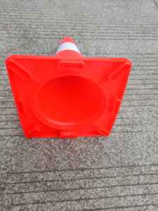 Manufacture <b>Top</b> Orange/red Foldable 18/28/36 Inch Sale Road Cone Flexible <b>PVC</b> Safety Used Traffic Cone - Product Image 3