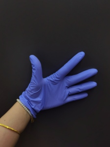 タトゥー美容院ピンクブラックブルーパープルグリーン使い捨てカスタムロゴパウダーフリー使い捨てニトリル手袋 - Product Image 5