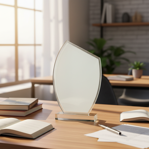Trophée de sublimation de luxe pour le sport et la musique, base en <span class=keywords><strong>cristal</strong></span> durable, gravure UV, design personnalisable et écologique - Product Image 2