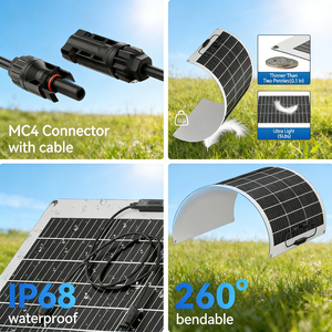 แผงโซลาร์เซลล์แบบยืดหยุ่น Alecter APH-P112 ประสิทธิภาพสูง 23% 100W โมโนคริสตัลไลน์ซิลิคอน 12V/24V น้ำหนักเบาพิเศษ กันน้ำ รุ่น APH-P112 1 - Product Image 6