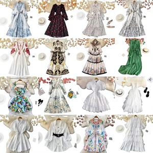 Vestidos Casuales <span class=keywords><strong>de</strong></span> Moda Europea y Americana para Mujer, Impresos, Precio Bajo <span class=keywords><strong>de</strong></span> Fábrica, Venta Directa - Product Image 1