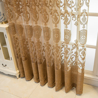 Rideaux Voilages Brodés en Coton de Luxe Haut de Gamme Style Européen Grande Taille à Motifs Creux pour Villa - Vente en Gros Fabricant
