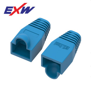 Exw Crystal Head Cover 5.5mm 6.5mm PVC <b>Plug</b> In For Network Patch Cords - Product Image 3