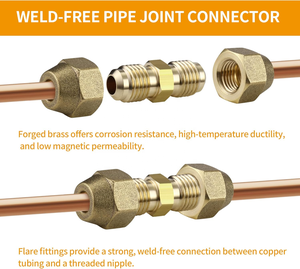 ข้อต่อทองเหลืองแบบอัดขึ้นรูปเกรดมืออาชีพ หัวหกเหลี่ยม ชุบนิกเกิล สำหรับการชลประทานทางการเกษตร แรงดันต่ำ - Product Image 6