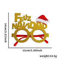 Lunettes fantaisie de Noël, accessoire festif pour événements de fin d'année au bureau, activités de Noël pour enfants et remplisseurs de sacs cadeaux
