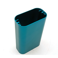 Boîtier en aluminium anodisé extrudé de couleur turquoise, coins arrondis, pour batterie externe portable, module électronique, coque de protection