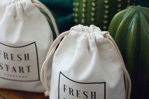 Custom Organic Muslin Cotton Calico <b>Drawstring</b> <b>Bag</b> <b>Small</b> Hemp Plain Shopping <b>Bag</b> - Product Image 6