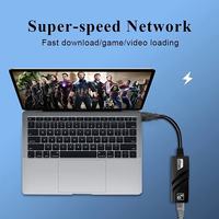 Adaptador Ethernet USB 3.0 a RJ45, convertidor para ordenador portátil, extensor USB sin controlador, tarjeta de red USB de alta velocidad para escritorio, Gigabit