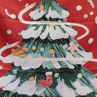 Dernière conception de Noël doux tissé Plaid polaire Logo imprimé tenture murale tapisserie coton décor tissé tapisserie couverture