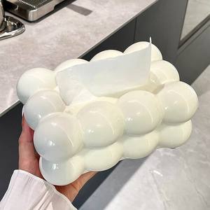 Facial Tissue Holder Non Slip Tissue Box Cover Tissue Dispenser for Living Room Home Household Kitchen Countertop - Product Image 1
