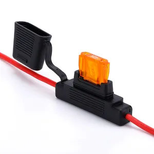 Factory Direct Medium Metal Fuse Holder Pcb Type Universal Car Fuses Clip 2-40Amp 32V DC with Slow Current Fuse Clips