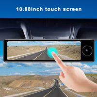 Caméra de tableau de bord pour rétroviseur de voiture D17 4G 3 canaux, Android, surveillance de stationnement 24h/24, enregistreur de conduite avec gestion de flotte