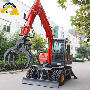 Excavadora con Motor Yuchai/Yanmar, Maquinaria para Movimiento de Tierras, Mini Excavadora de Ruedas China en Venta - Product Image 4