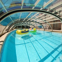 Couvercle de dôme de clôture de piscine résidentielle XBH pour piscines extérieures