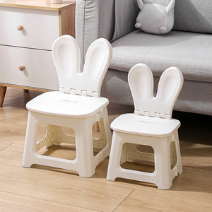 Chaise pliante pour enfants en plastique, motif lapin, modèle dessin animé, pour le camping – Produit bébé très populaire - Product Image 2
