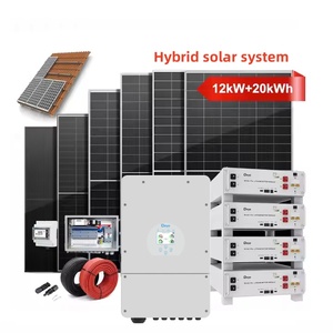 Deye 12kW Hybrid Inverter 20kWh Batería Sistema completo de almacenamiento de energía para el hogar con paneles solares Trina de 505W - Product Image 1