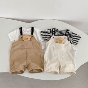 OEM ODM 0-3 jaar oude baby corduroy rugzak korte broeken Koreaanse versie van kinderbroeken groothandel babykleding - Product Image 2