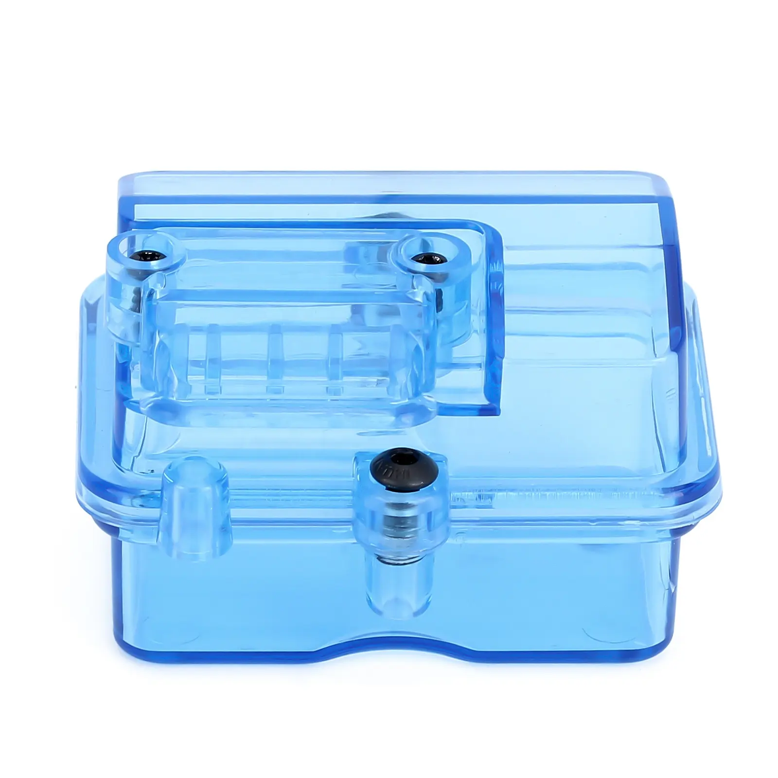 1PCS Blue Plastic Waterproof Radio Device Receiver Box For 1/10 RC Car Parts Rc Accessories