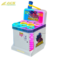 Machine de jeu d'arcade à monnayeur ACS Source Factory, jeu de frappe au marteau en métal, pour enfants, en anglais, avec souris à frapper, garantie 1 an