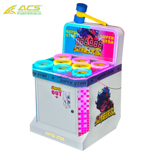 เครื่องเกมตีหนูหยอดเหรียญ ACS Source Factory รุ่น Hammer Hit Arcade Game Machine ทำจากโลหะ รับประกัน 1 ปี สนุกสนาน <span class=keywords><strong>ภาษา</strong></span>อังกฤษ เหมาะสำหรับเด็ก - Product Image 2