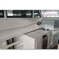 Bateau de pêche en mer fermé de 9,6 m (30 pieds) avec moteur hors-bord diesel, en aluminium, à vendre à Tonga