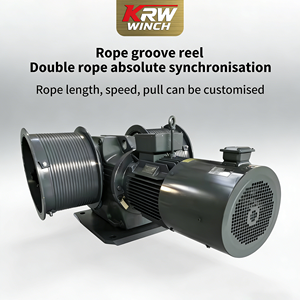 הרמת מסך כפול במהירות גבוהה תוף winch עם מנוע לתפור & חבל חריץ-להתאמה אישית - Product Image 4