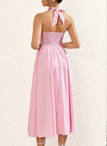 Robe en coton à imprimé floral pour femmes, robe décontractée d'été pour femmes, tissu en coton léger et respirant, tenue pour les vacances - Product Image 3