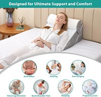 Nature 3Pcs Ortho pä disches Bettkeilkissen-Set Memory Foam Post Surgery Einstellbare 9 & 12-Zoll-Faltdreieckkissen