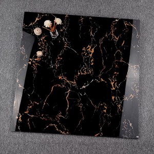 Gạch Sứ Sáng Bóng Phật Sơn 60X60 Gạch Gốm Sứ Vàng Đen - Product Image 1