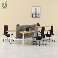 Bureau électrique réglable en hauteur IULTRA moderne avec double moteur, montage facile, usage commercial