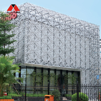 Écran métallique découpé au laser CNC Alumtimes, panneau en aluminium découpé au laser, motif personnalisé pour revêtement de façade architecturale