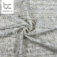 Vente chaude tissu tissé jacquard de haute qualité printemps et automne tissu tweed pour les vêtements