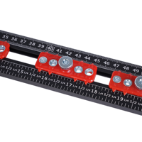 DEWEN Règle de positionnement réglable en aluminium pour cloisons sèches, 24 pouces, industrielle, DIY, OEM/ODM, pour perçage de trous de portes et tiroirs d'armoires