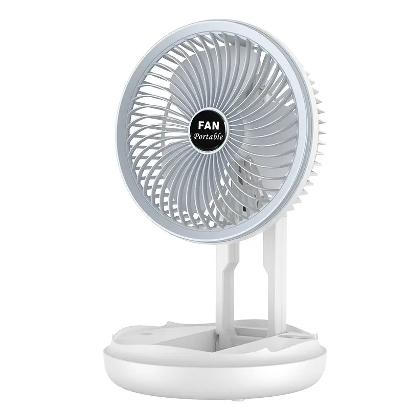 Customized desktop multi-functional folding fan can store nightlight small fan can be wall-mounted charging rotating ceiling fan