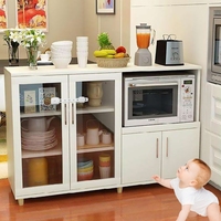 Probebi LH11 Pack Serrures d'armoire à l'épreuve des enfants avec loquets à sangle réglable adhésifs au tiroir Réfrigérateur Toilette