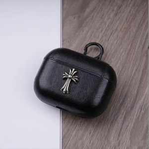 Funda de cuero para <span class=keywords><strong>Apple</strong></span> <span class=keywords><strong>Airpods</strong></span> 1/<span class=keywords><strong>2</strong></span>/3/<span class=keywords><strong>pro</strong></span>/<span class=keywords><strong>PRO</strong></span> <span class=keywords><strong>2</strong></span> de cuerpo completo con patrón cruzado - Product Image 3