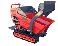 Camion transporteur à chenilles certifié CE EPA ISO, benne autochargeante, mini-dumper hydraulique à chenilles à essence Rato