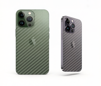 Film de protection anti-traces de doigts pour iPhone 18, film de protection pour téléphone, enveloppe pour iPhone 14 15 16 Pro Max, autocollant transparent en fibre de carbone pour le dos