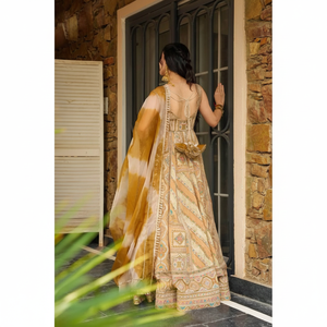 Vestidos de noche de diseñador Hermoso vestido y Dupatta para ropa de fiesta - Product Image 1