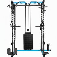Équipement de musculation pour la maison : Machine Smith multifonction ou banc d'exercices complet pour hommes (poitrine, biceps, épaules, dos, jambes)