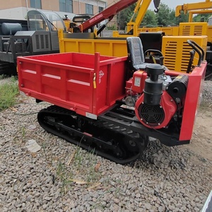 Mini-dumper sur chenilles en caoutchouc de 1,5 tonne certifié CE ISO pour le transport agricole, en verger, en montagne et sur chantier - Product Image 6