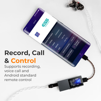 Nuevo DAC USB-C HiFi ES9039Q2M, Decodificador DSD512, Salida Dual Balanceada 4.4 + 3.5, Adaptador de Audio Portátil de Aluminio, Logotipo Personalizado OEM