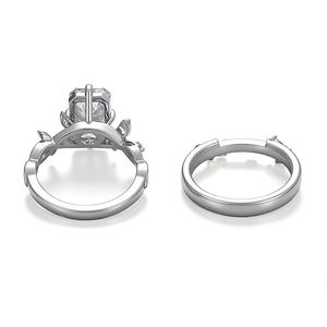 Anillo de oro liso de lujo de 18K, 14K, 10K con diamante de laboratorio certificado por IGL, nuevo diseño de anillo de compromiso para mujer, regalo para el Día de San Valentín. - Product Image 3