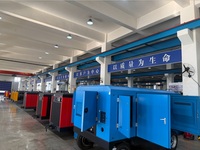 Compresseur d'air mobile diesel à vis haute pression SDP 740J, usage intensif, industriel, sur mesure, OEM, fabriqué en Chine