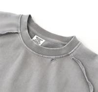 T-shirt de sport unisexe vintage oversize Essentials 100 % coton 330g uni à manches courtes séchage rapide respirant anti-boulochage