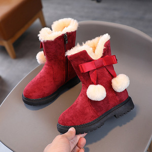 Children's Winter Artificial Leather Fleece Boots Kids Warm Snow Boots Children Casual Winter Thicken Boots - Product Image 5