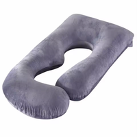 Oreiller de maternité en forme de G en mousse à mémoire déchiquetée à soutien adaptatif pour un confort de grossesse complet et un soulagement de la pression